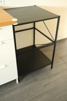 Structure basse avec étagères 60x60x75 cm noir