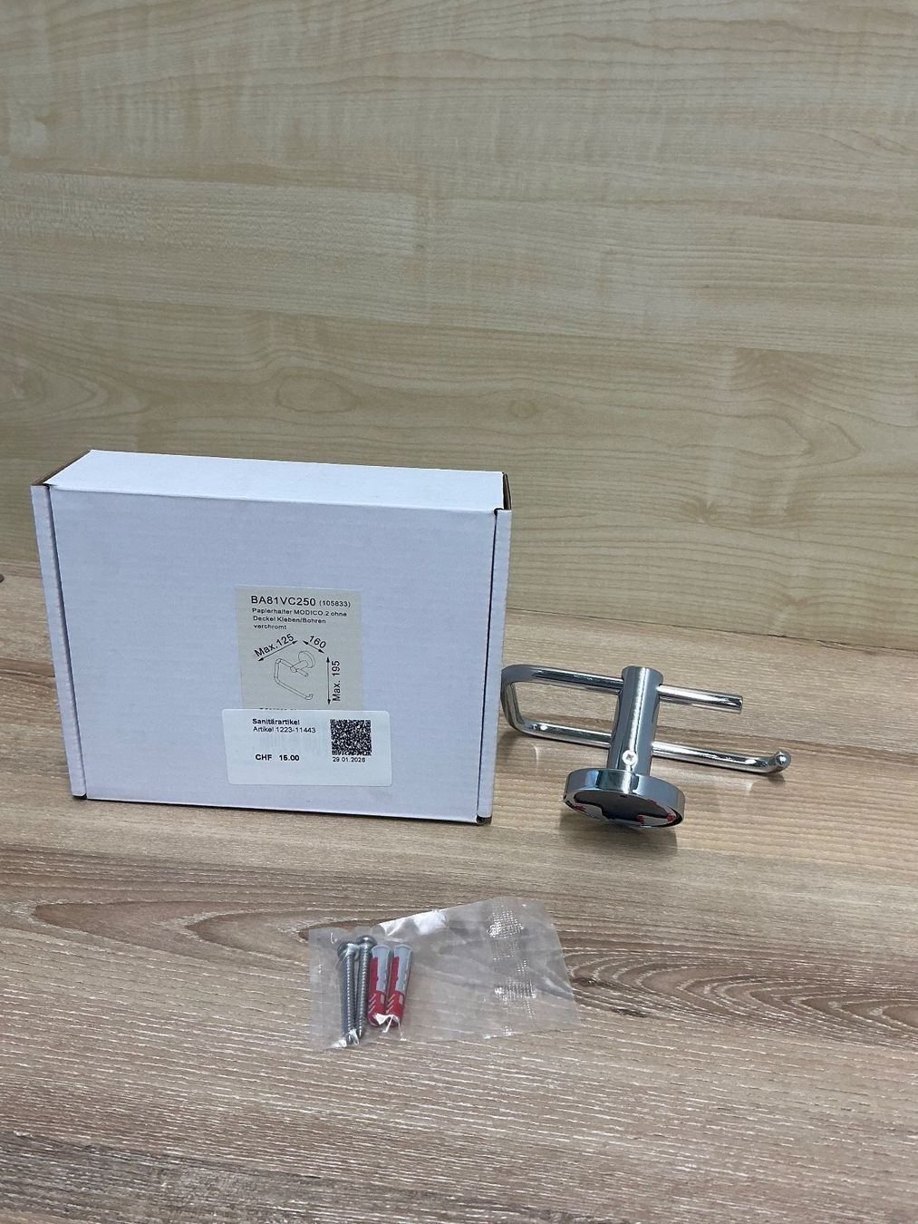 WC: Bodenschatz Papierhalter – Nuovo e nell'imballaggio originale da Zug venduto da Bauteile-Zug 4