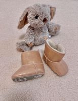 Rosa/Goldige Schuhe (Babystiefel) Gr. 17/18