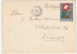 Feldpostbrief mit Soldatenmarke