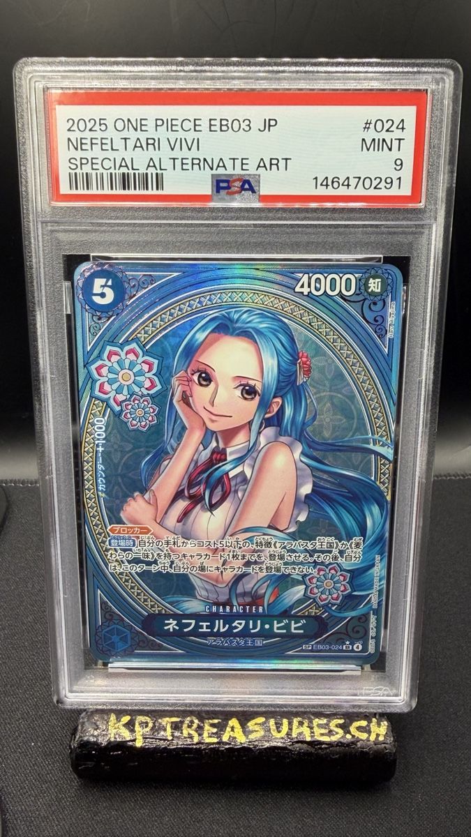 Cartes à collectionner: One Piece Nefeltari Vivi EB03-024 SP PSA 9 – Neuf (Voir description) à Rolle par KPTreasures