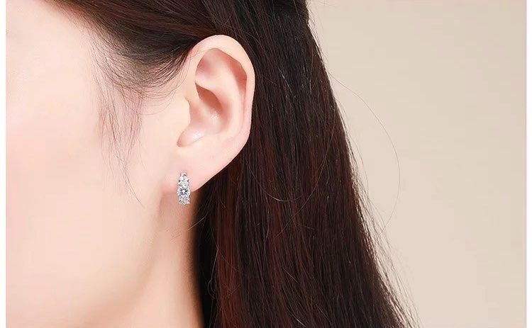 Orecchini pendenti & Orecchini a lobo: silber ohrring mit zirkonia – Nuovo e nell'imballaggio originale da St. Gallen venduto da yatoot26 4