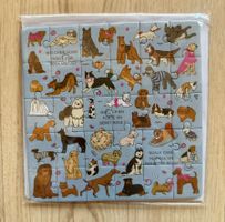 Fabrikneu: Puzzlekarte Hund gemäss Fotos * Grusskarte