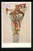 Alphonse Mucha: König stützt sich auf 