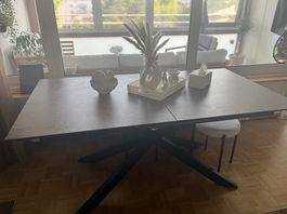 Keramik Esstisch Braun ausziehbar 