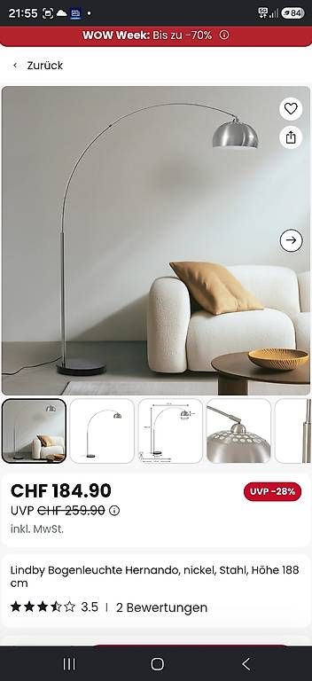 Lampade: Lampe Hängestehleuchte  – Usato da Brienz BE venduto da snoopy0120 2