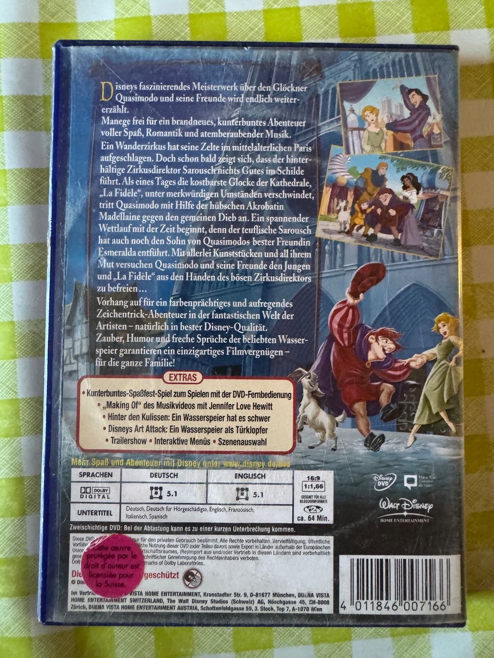 Tutti i DVDs: Der Glöckner von Notre Dame 2 - DVD – Usato da Giswil venduto da michivonah 1