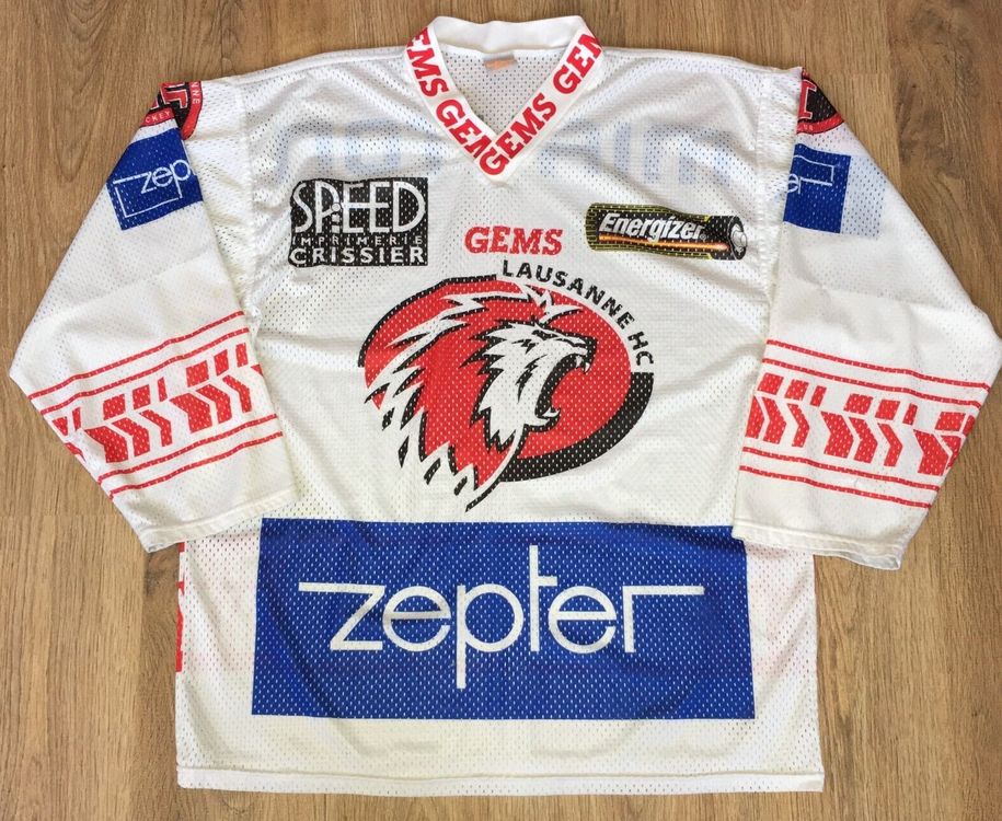 MAILLOT DE HOCKEY Suisse HC Davos Années 80 – Porté En Match Par Jacques Soguel #23