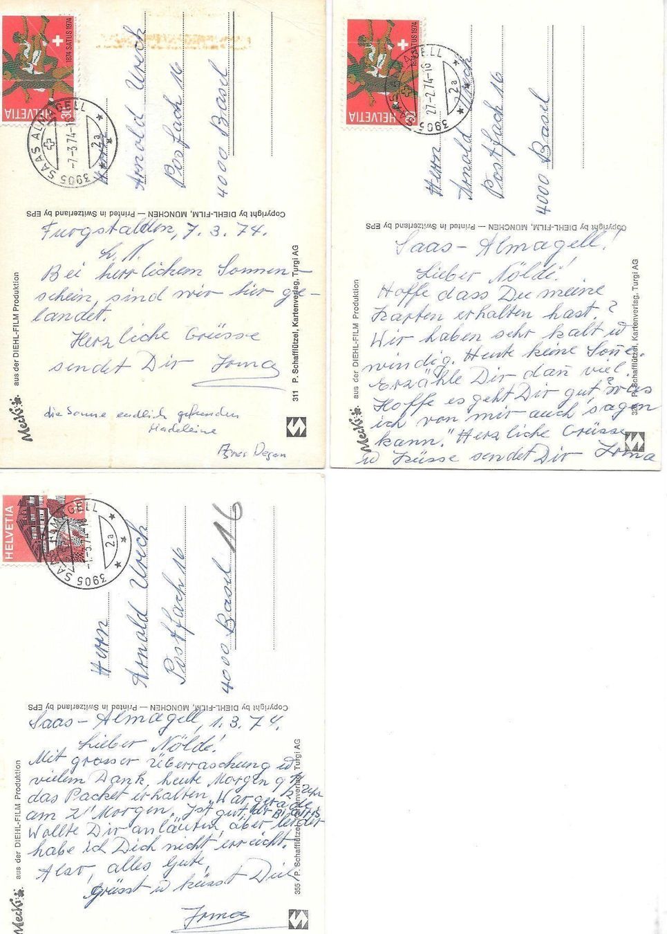 Cartoline postali: Mecki drei moderne Karten – Usato da Olten venduto da clotaldi 1