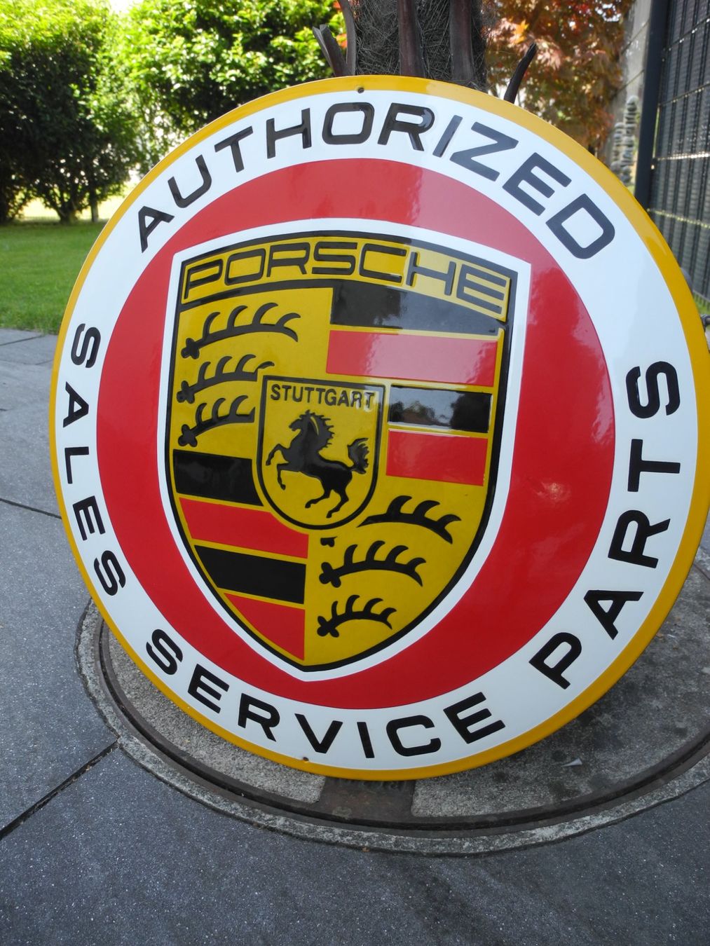 Porsche Insegne: GROSSES PORSCHE EMAILSCHILD – Nuovo (secondo la descrizione) da Reinach AG venduto da Huckleberrysix 2