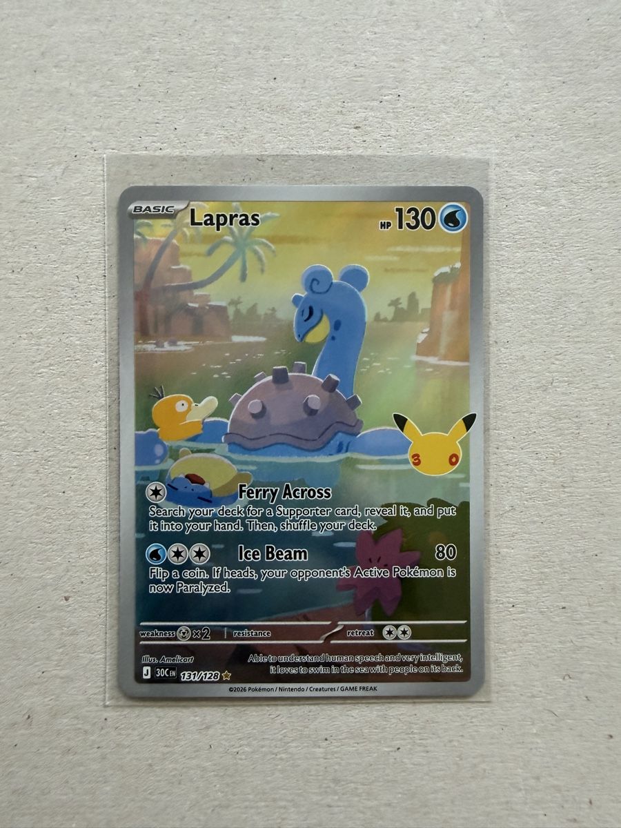 Pokémon Sammelbilder & Trading cards: Lapras Pokémon 30th Celebration – Neu (gemäss Beschreibung) aus Näfels von Faiden