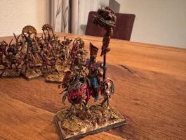 Warhammer Khemri Skelett Bogenschützen bemalt mit Anführer