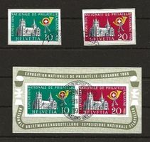 Kat. W33 - W35 Lausanner-Block gestempelt SBK Fr. 140.00