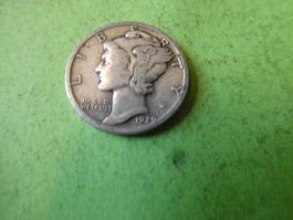 USA 1929, Dime (10 Cents), Silber .900