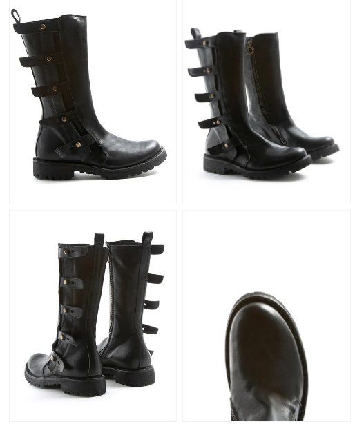 Damenschuhe: M-ECSTA Black Leather Boots von Fiorentini + Baker – Neu (gemäss Beschreibung) aus Zürich von Apparence 2
