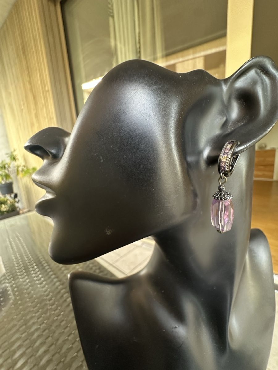 Orecchini pendenti & Orecchini a lobo: Ohrringe mit Amethyst Steinen HANDARBEIT  – Nuovo e nell'imballaggio originale da Kriens venduto da Hortensie6 1