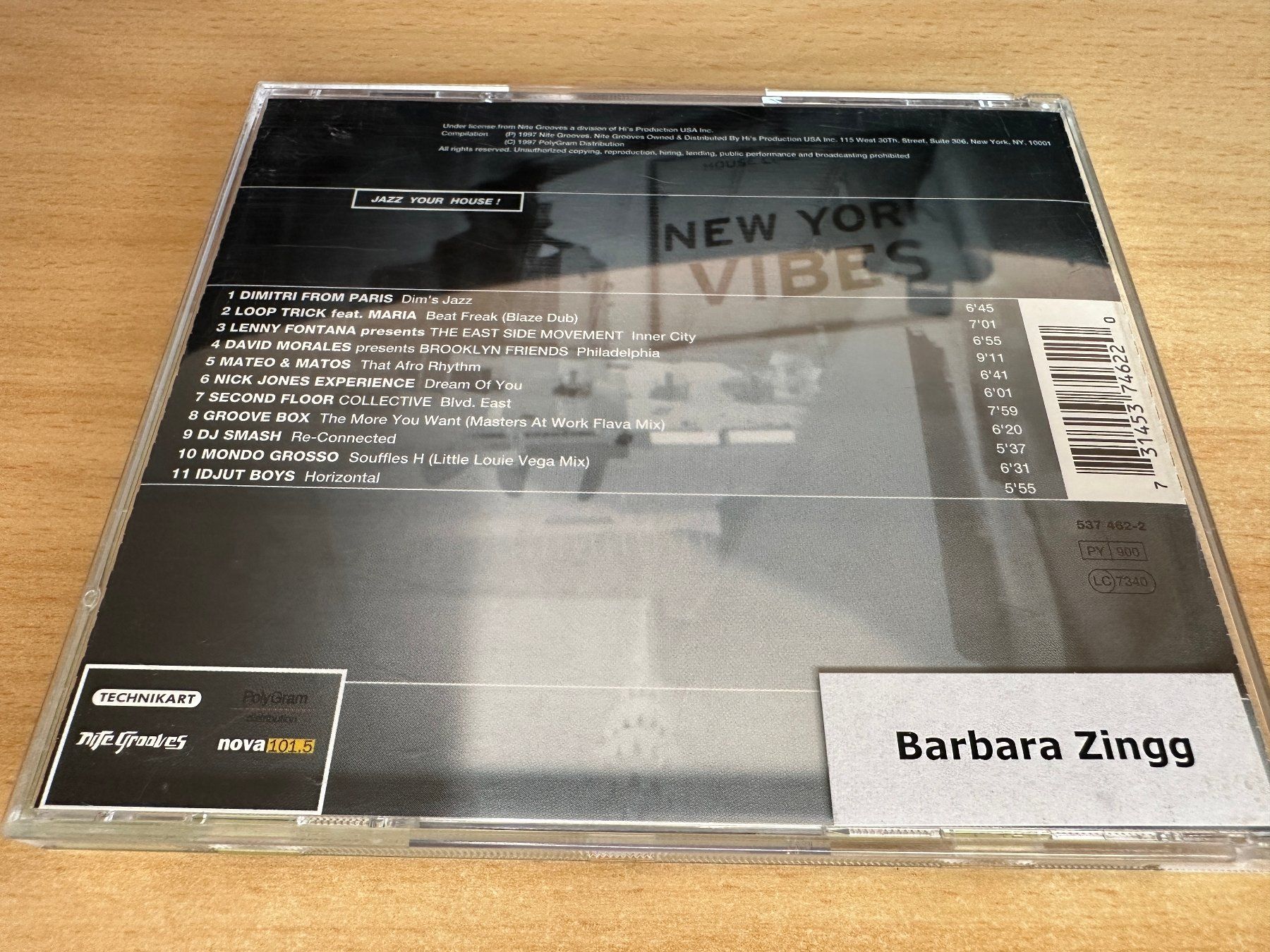 CD: Various – New York Vibes – Usato da Rikon im Tösstal venduto da Alpenmutz 1