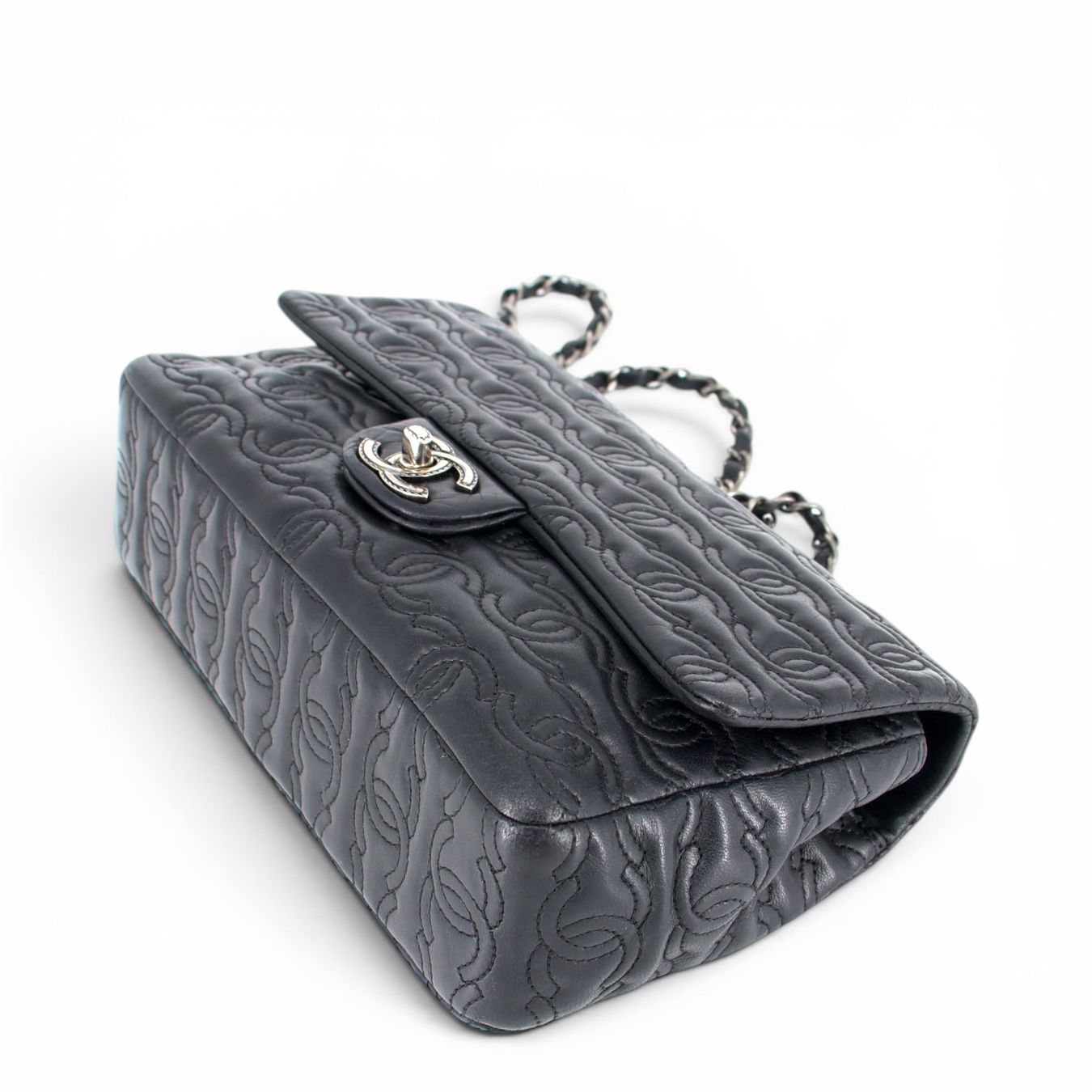 Chanel Borse da donna: Chanel CC stitch single flap schwarz – Usato da Binningen venduto da Designerlabels 7