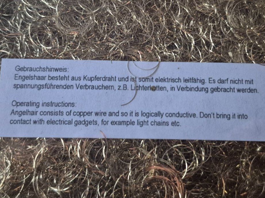 Tutte le decorazioni: WeihnachtsDEKO Engelshaar in Kupfer-Rot – Nuovo (secondo la descrizione) da Nottwil venduto da echtMOMO 1