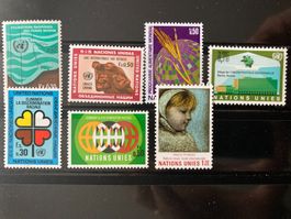 UNO Genf 1971 alle Briefmarken des Jahres postfrisch