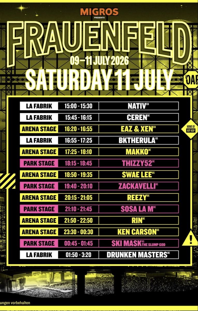 Biglietti: Tagesticket Samstag Openair Frauenfeld – Nuovo (secondo la descrizione) da Zürich venduto da til_2w9n