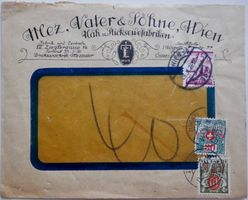 Illustrierter Geschäftsbrief Mez, Vater & Söhne 1926 Wien
