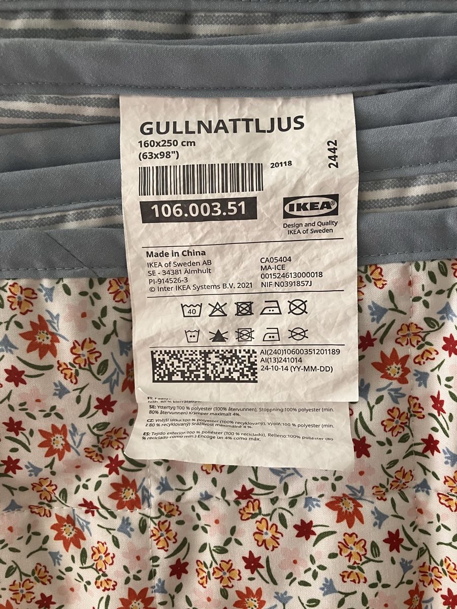 Ikea Couvertures: Bettüberwurf, IKEA, Gullnattljus 160x250cm – D'occasion à Oberlunkhofen par Nuemmiis 2