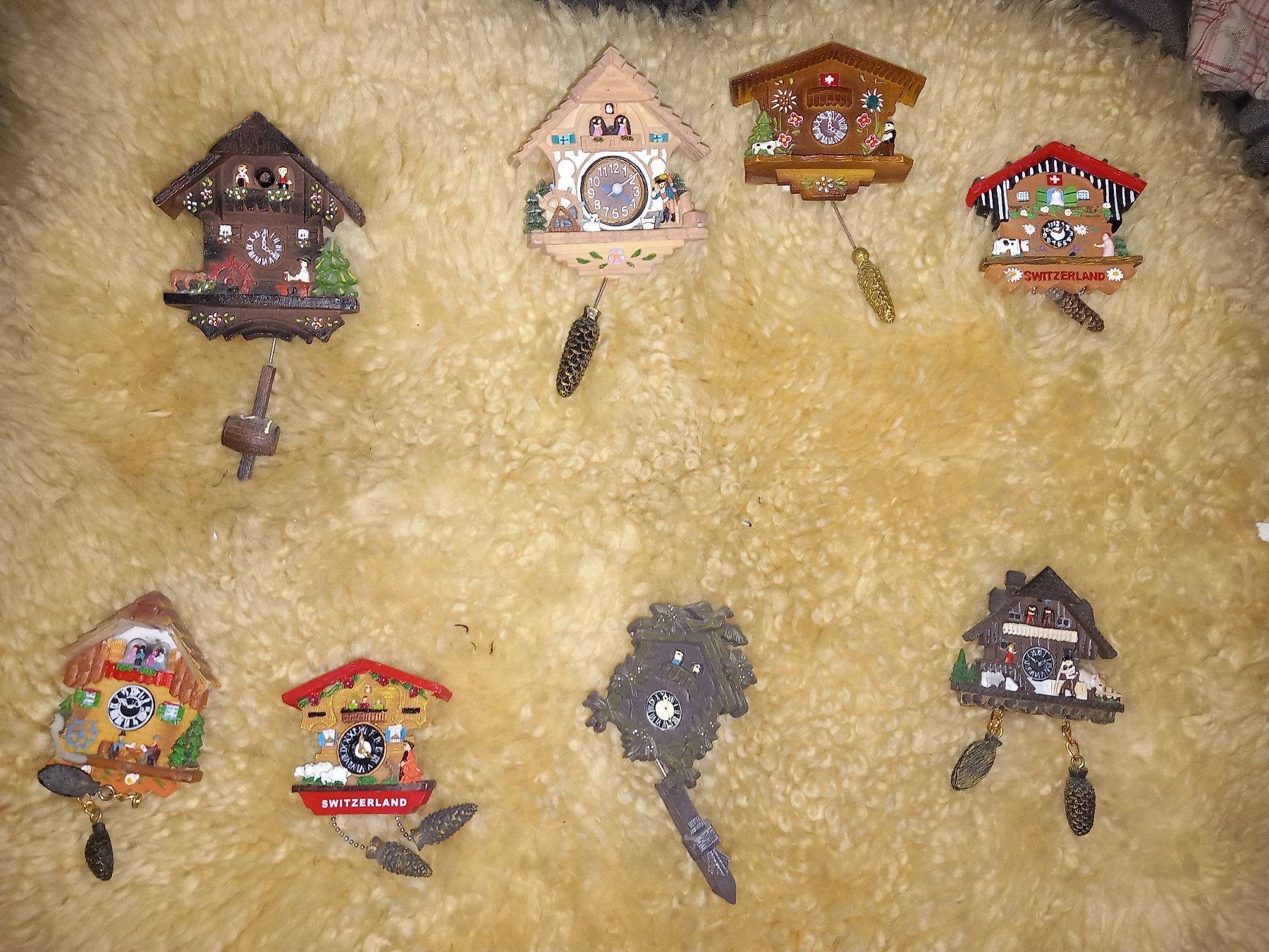 Calamite: 8 tolle Kuckucksuhren Magnete – Usato da Maschwanden venduto da summernight7