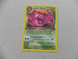 Dunkles Sleimok Pokémon Sammelkarte 1. Ausgabe 1999 - 2000