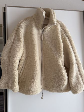 Teddy-Fleece Jacke, Beige H&M (M)