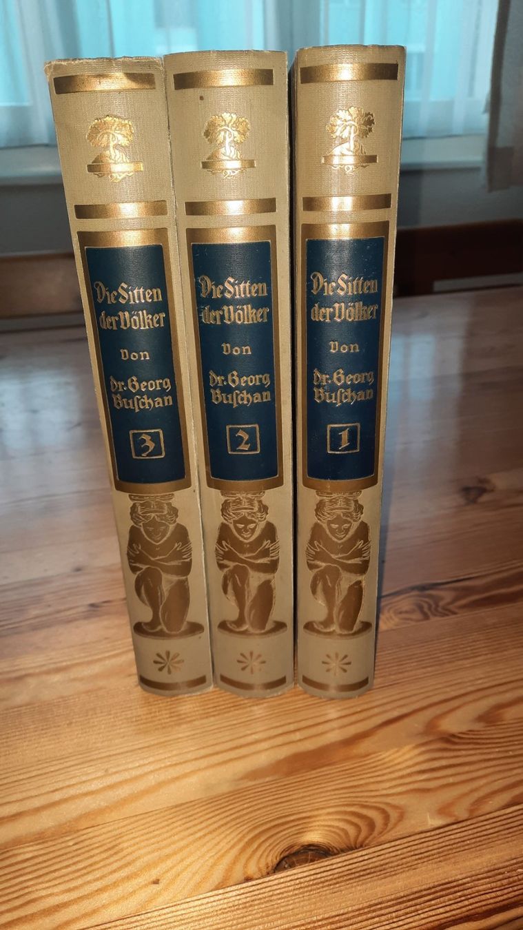 Libri: DIE SITTEN DER VÖLKER, Band 1.2 und 3 – Usato da zürich venduto da gabab