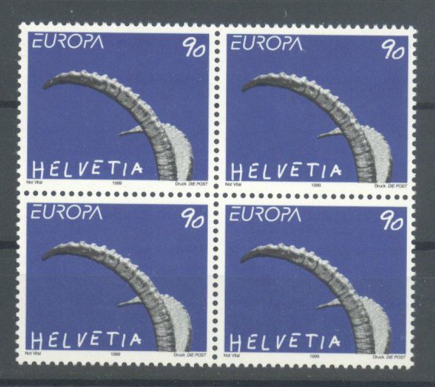 Tutti i francobolli: 1999, Europa, Viererblöcke ** – Usato da Willisau venduto da Vollstempel