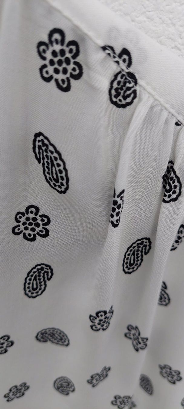 Marc O'Polo Camicette: Marc O'Polo Bluse, weiss gemustert, Gr. 40 – Usato da Belp venduto da egsu62 2