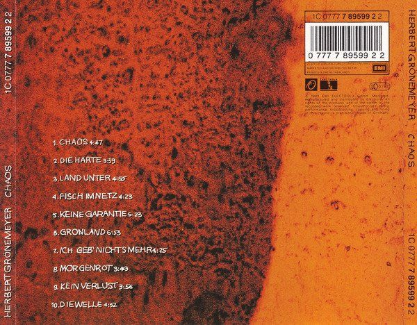 CD: CD Herbert Grönemeyer - Chaos (1993) – Usato da Möriken AG venduto da mineralia 1