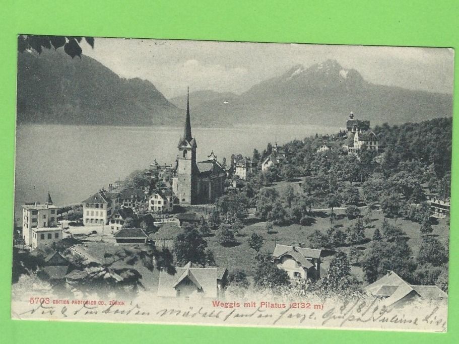 Cartoline postali: Weggis mit Pilatus – Usato da Zürich venduto da t24_de