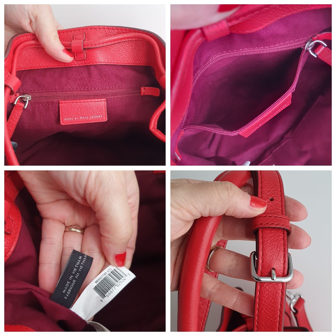Marc Jacobs Borse da donna: Marc Jacobs Beuteltasche Soft Leder Rot – Nuovo (secondo la descrizione) da Niederteufen venduto da Mira_72 9