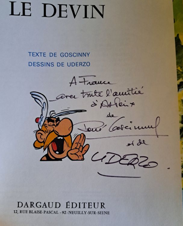 Astérix et Obélix Le Devin 1972 dédicacé Goscinny et Uderzo (Gebraucht ...