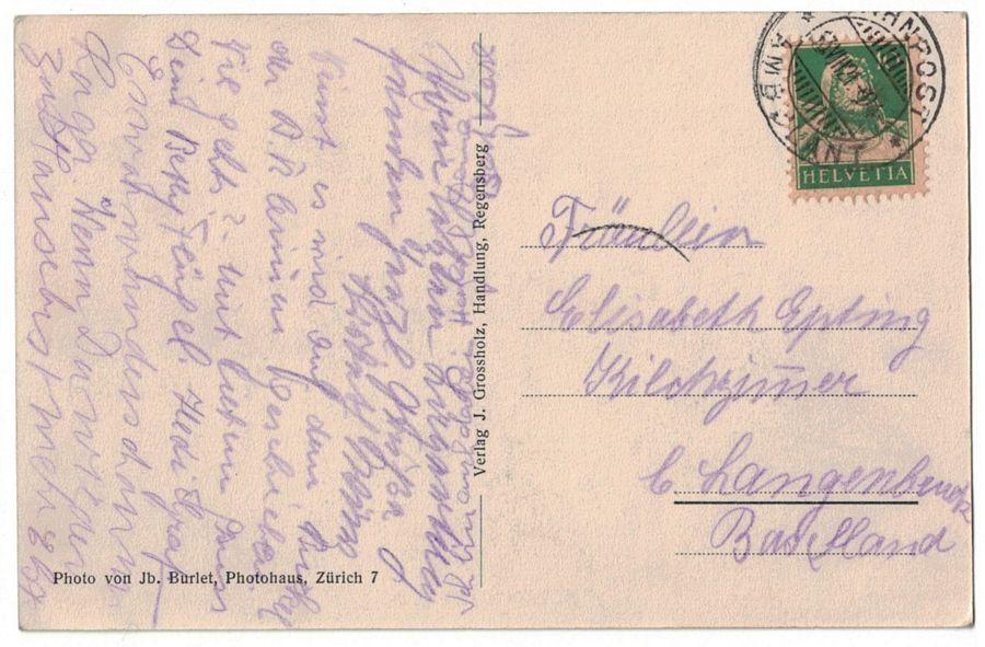 Cartoline postali: Regensberg, gelaufen 1921 – Usato da Frauenfeld venduto da POML 1