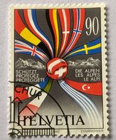 Nr.831 Schützt die Alpen GESTEMPELT 1992   