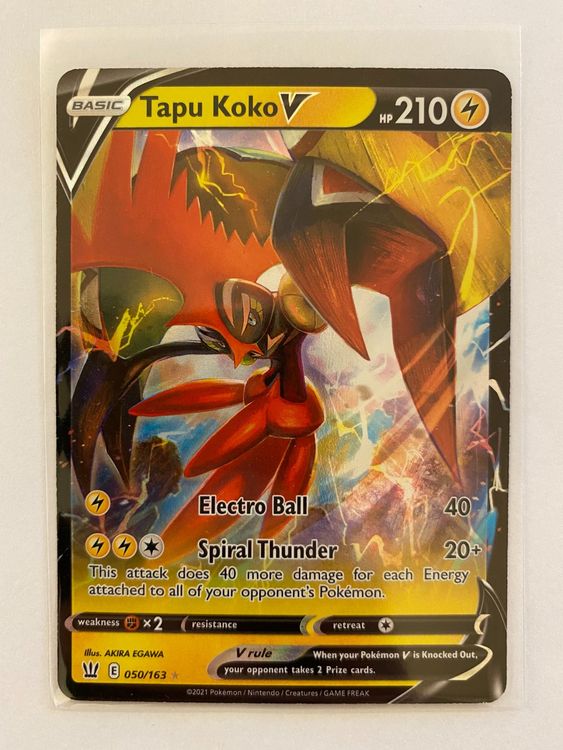 Tapu Koko VMAX (BST 51) - BATTLE STYLES - POKEMON