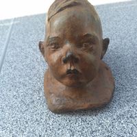 Bronze Kinderkopf 1930