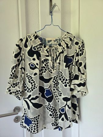 Blusenshirt Marcella Ulla Johnson creme/schwarz/blau  Gr.38