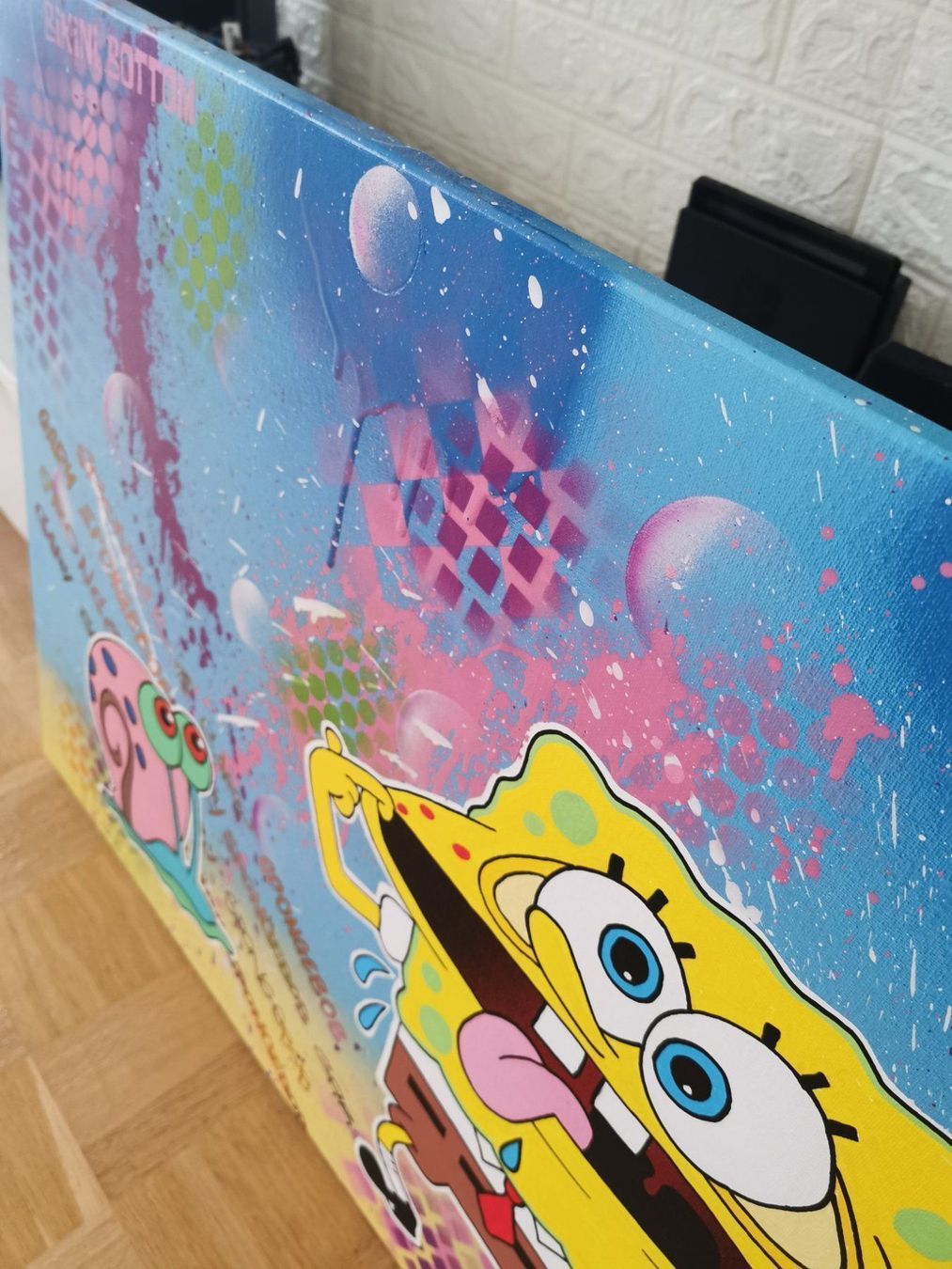 Dipinti: Spongebob & Gary Pop Art auf Leinwand – Nuovo (secondo la descrizione) da Thalwil venduto da Dragonfruit 5