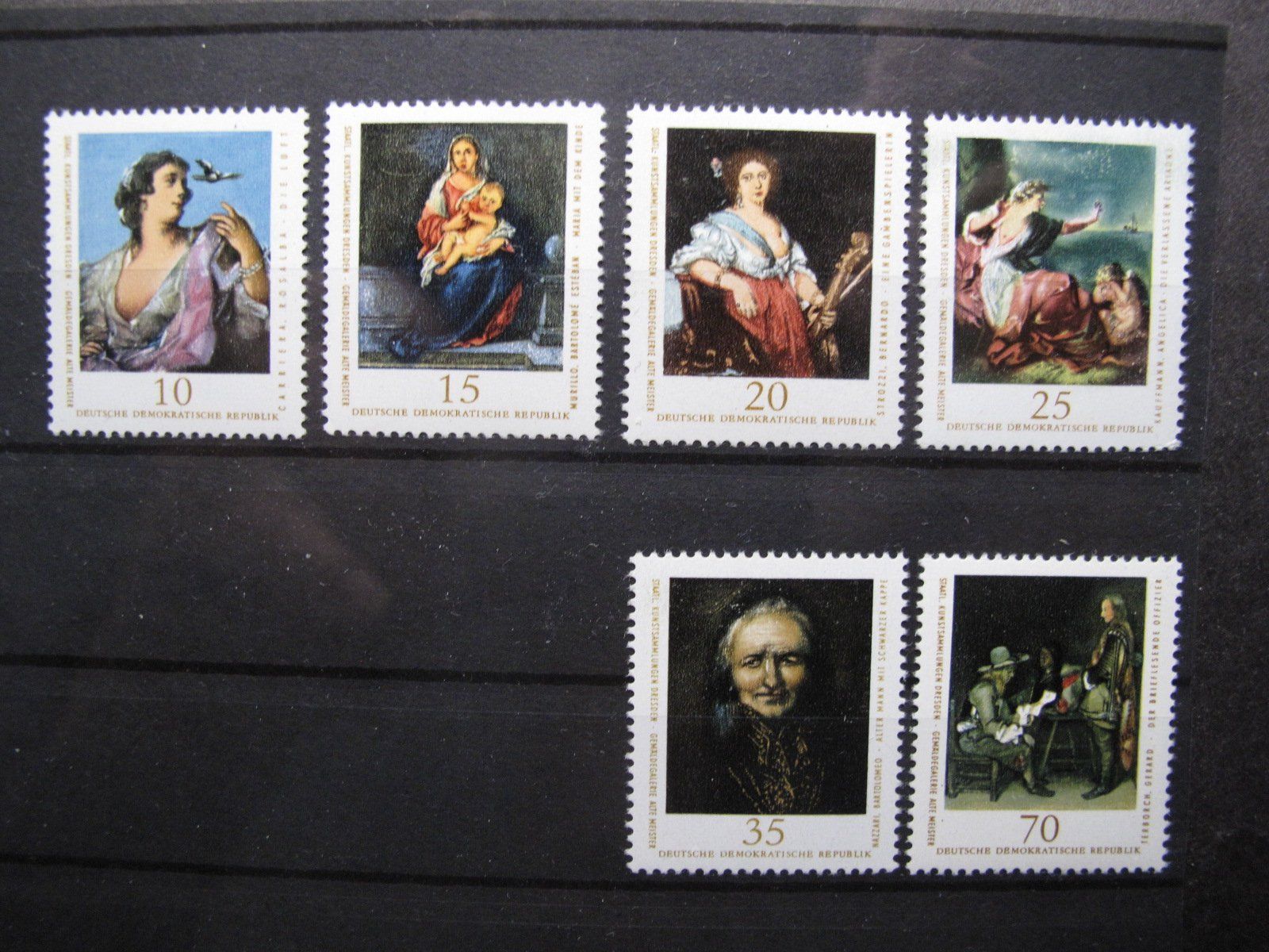 Tutti i francobolli: DDR 1976 Dresden Kunstsammlung ** – Usato da Wil SG venduto da fva01