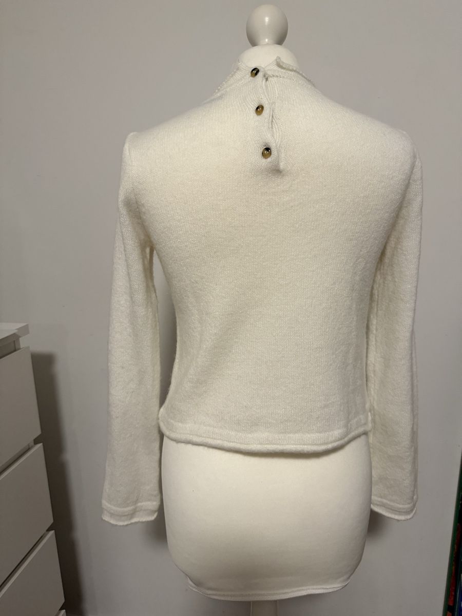 Mango Pullover & Sweatshirts: Pullover Mango cremeweiss mit Wolle XS – Gebraucht aus Stansstad von InStyle8 1