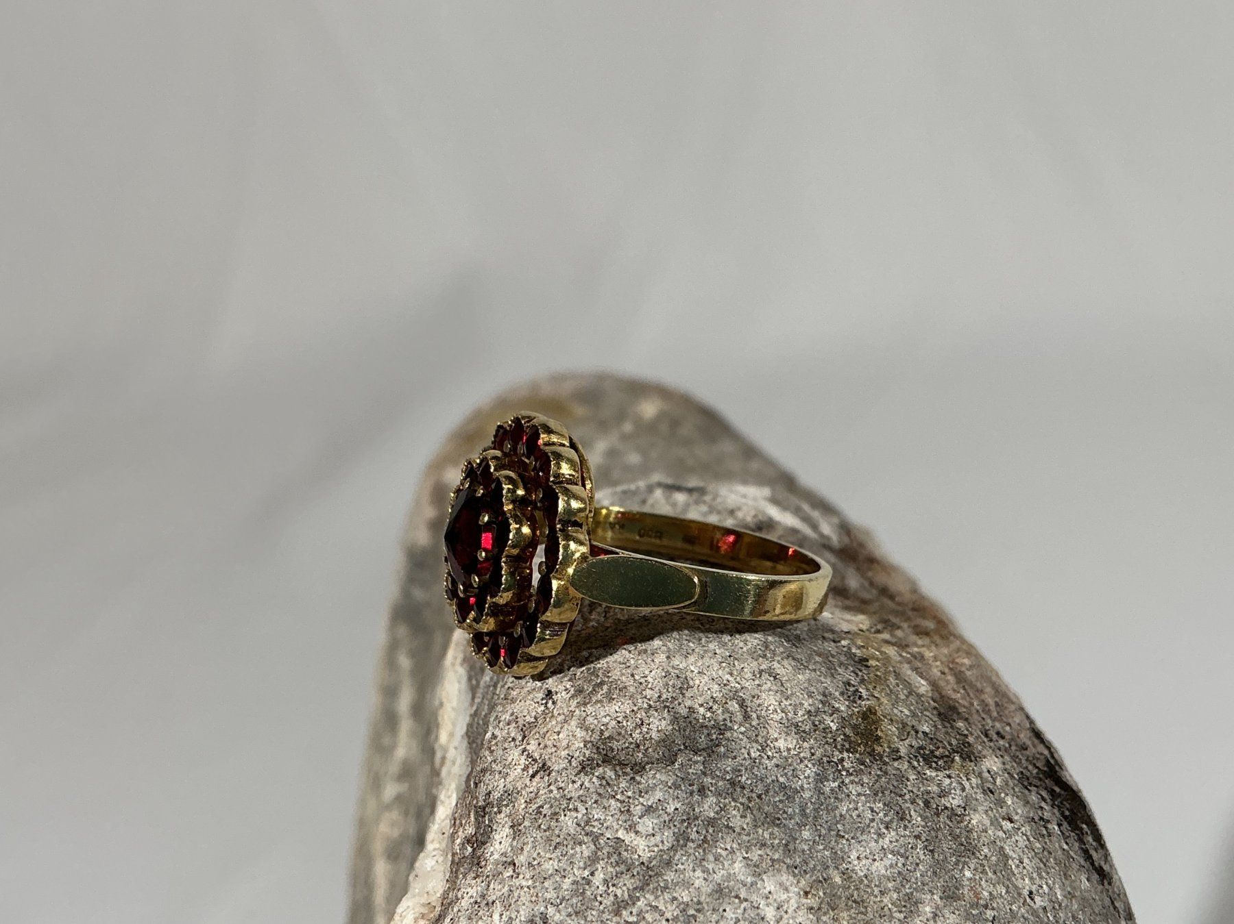 Anelli: BÖHMISCHER GRANATSCHMUCK Halskette und Ring – Nuovo (secondo la descrizione) da Richterswil venduto da Restwert_Richterswil 9