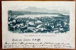 Gruss aus Luzern - Litho 1897
