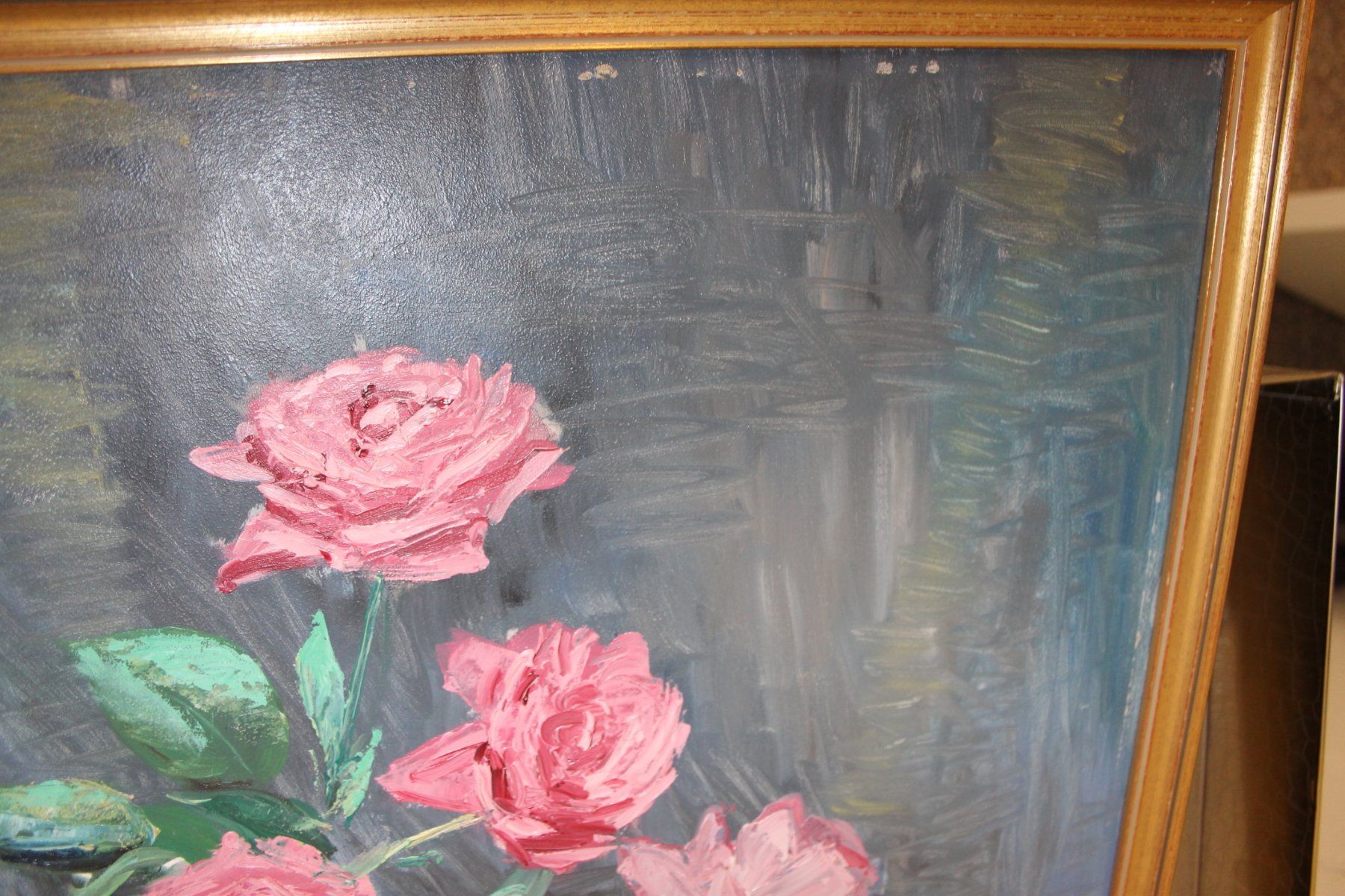 Dipinti: Bild mit Rosen (WS) – Usato da Schaan venduto da antikes_und_kurioses 5