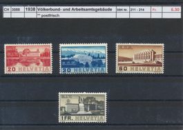 1938 Völkerbund- und Arbeitsamtsgebäude, ** postfrisch