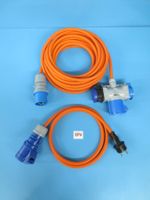 10m Gummi CEE16 + T23 + Schuko mit Adapterkabel Wohnmobil